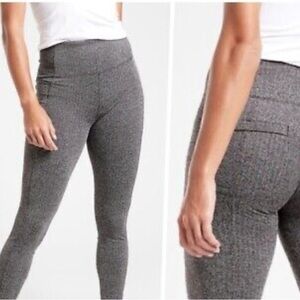 NWT Athleta Delancey Skyline Textured Tight size Medium (black/white)